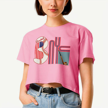 Athlegend 'Da Babe' Retro Women’s crop top tee