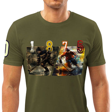 Athlegend Hockey Love Retro Unisex Organic T-Shirt