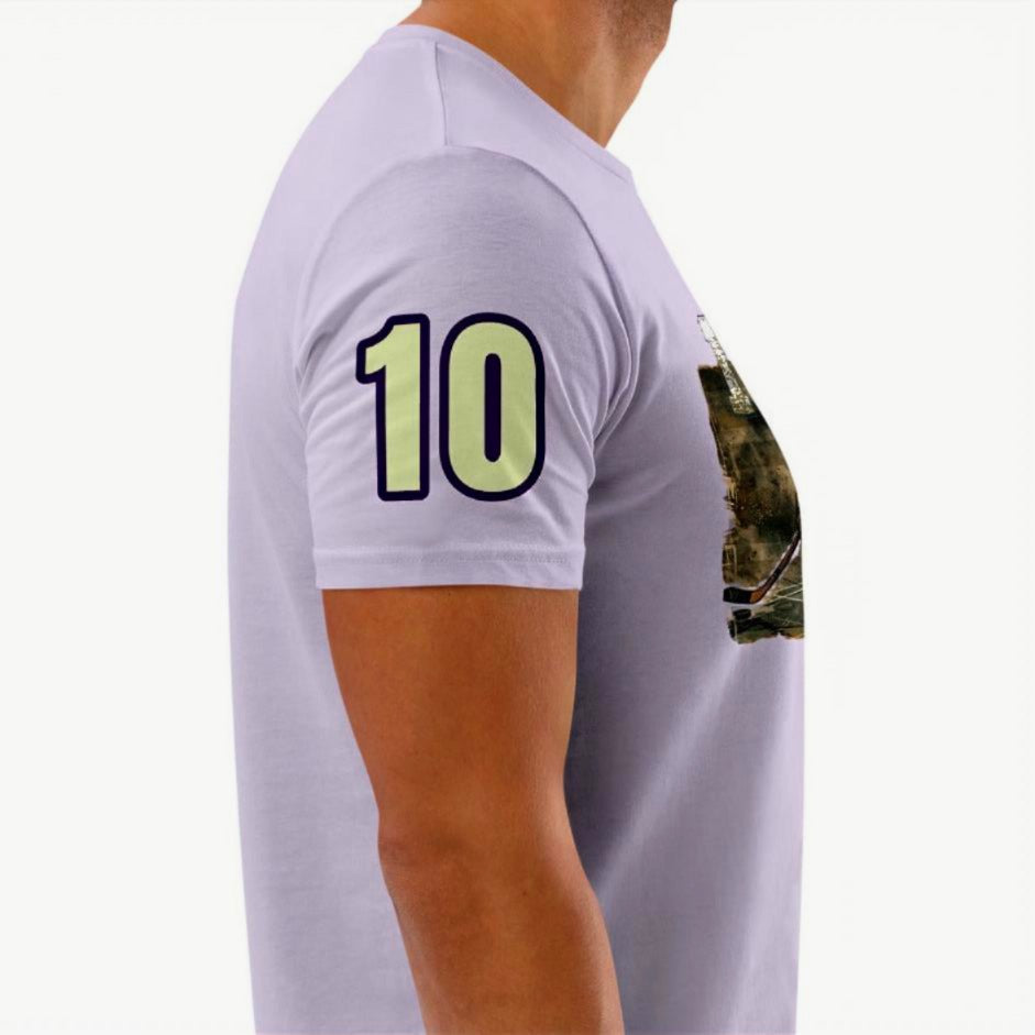 Athlegend Hockey Love Retro Unisex Organic T-Shirt