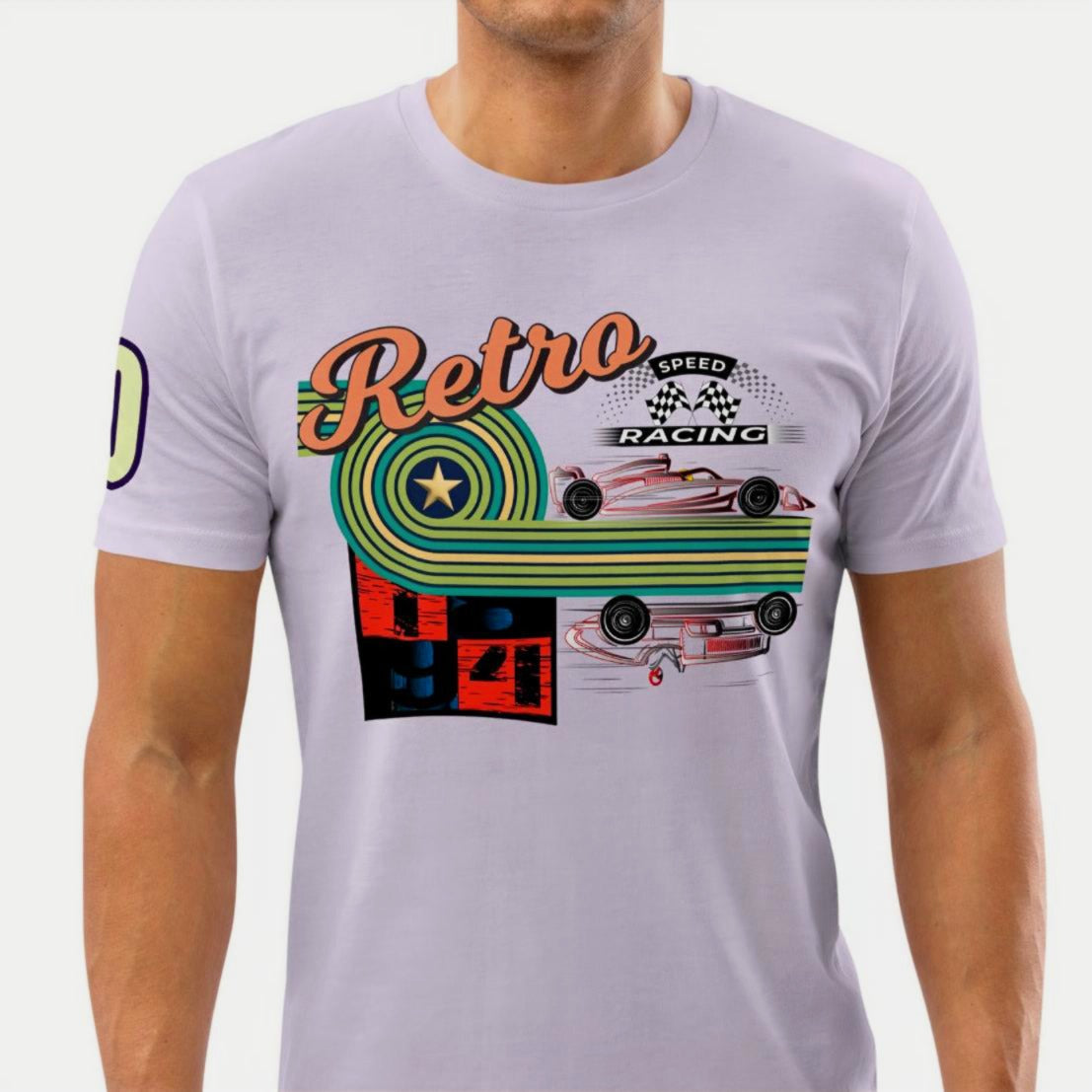 Athlegend Retro Speed Racer Unisex Organic Cotton T-Shirt