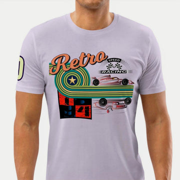 Athlegend Retro Speed Racer Unisex Organic Cotton T-Shirt