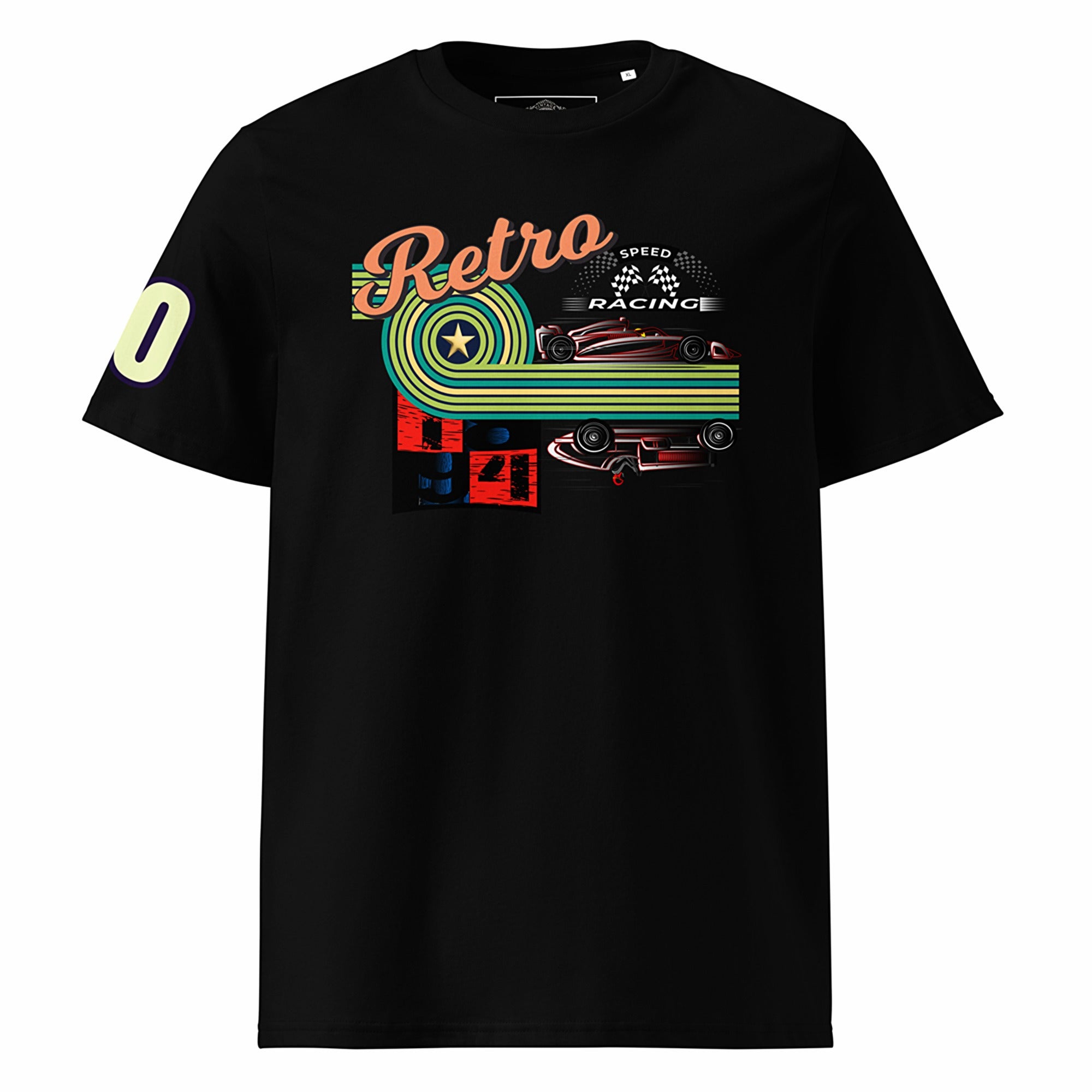 Athlegend Retro Speed Racer Unisex Organic Cotton T-Shirt