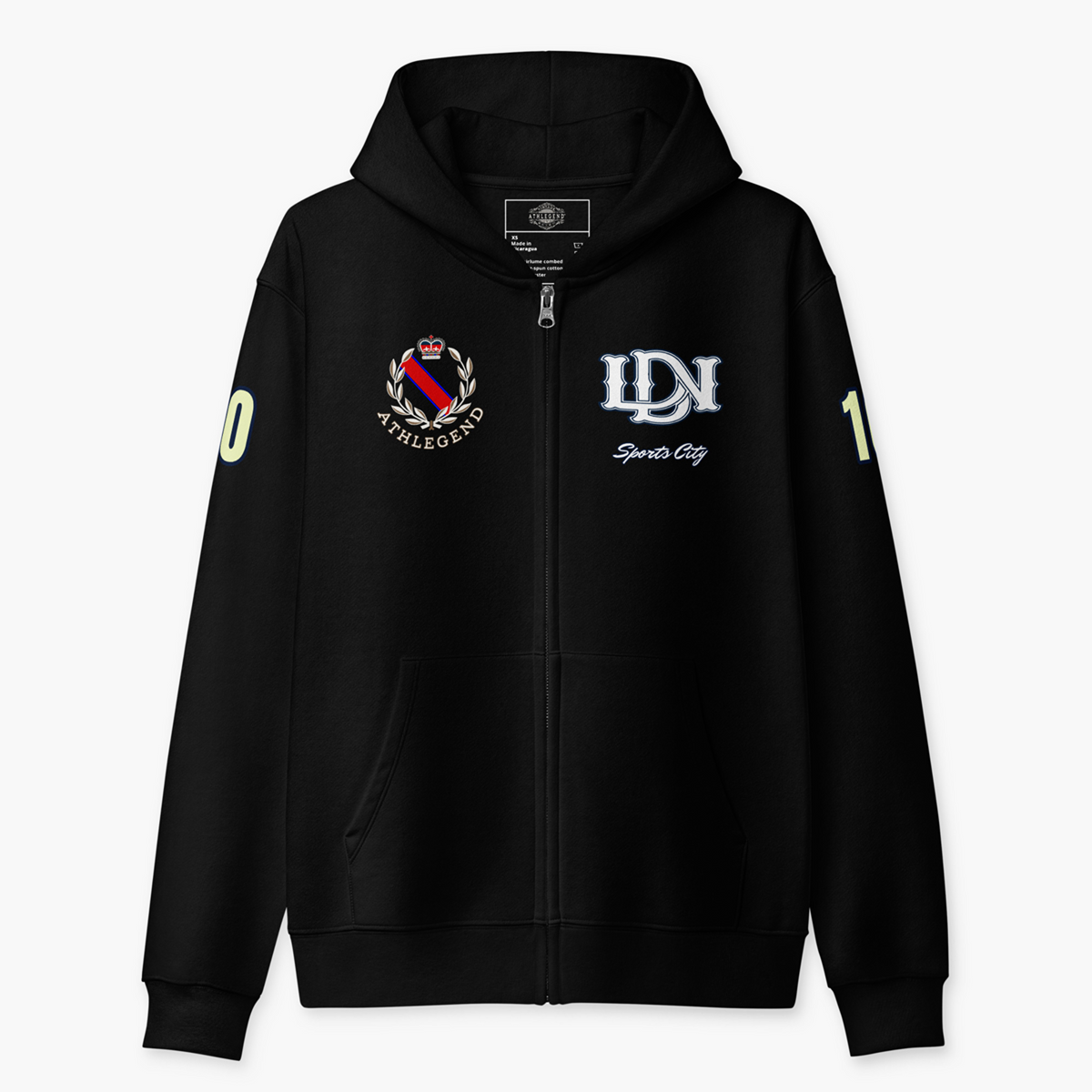 Athlegend Sports City Unisex Full Zip Hoodie