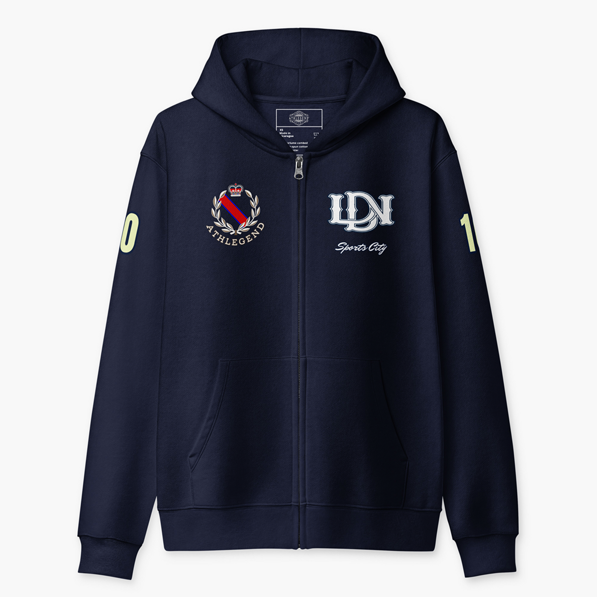 Athlegend Sports City Unisex Full Zip Hoodie