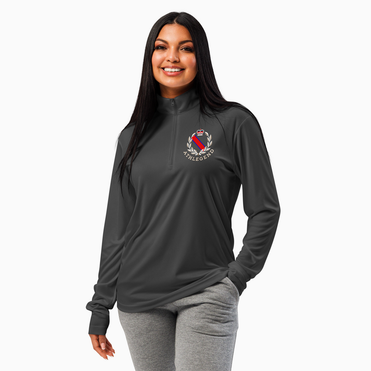 Athlegend Regal City Retro Lightweight quarter-zip pullover