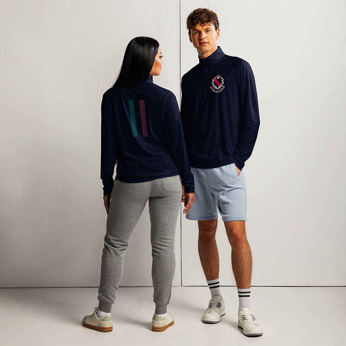 Athlegend Regal City Retro Lightweight quarter-zip pullover