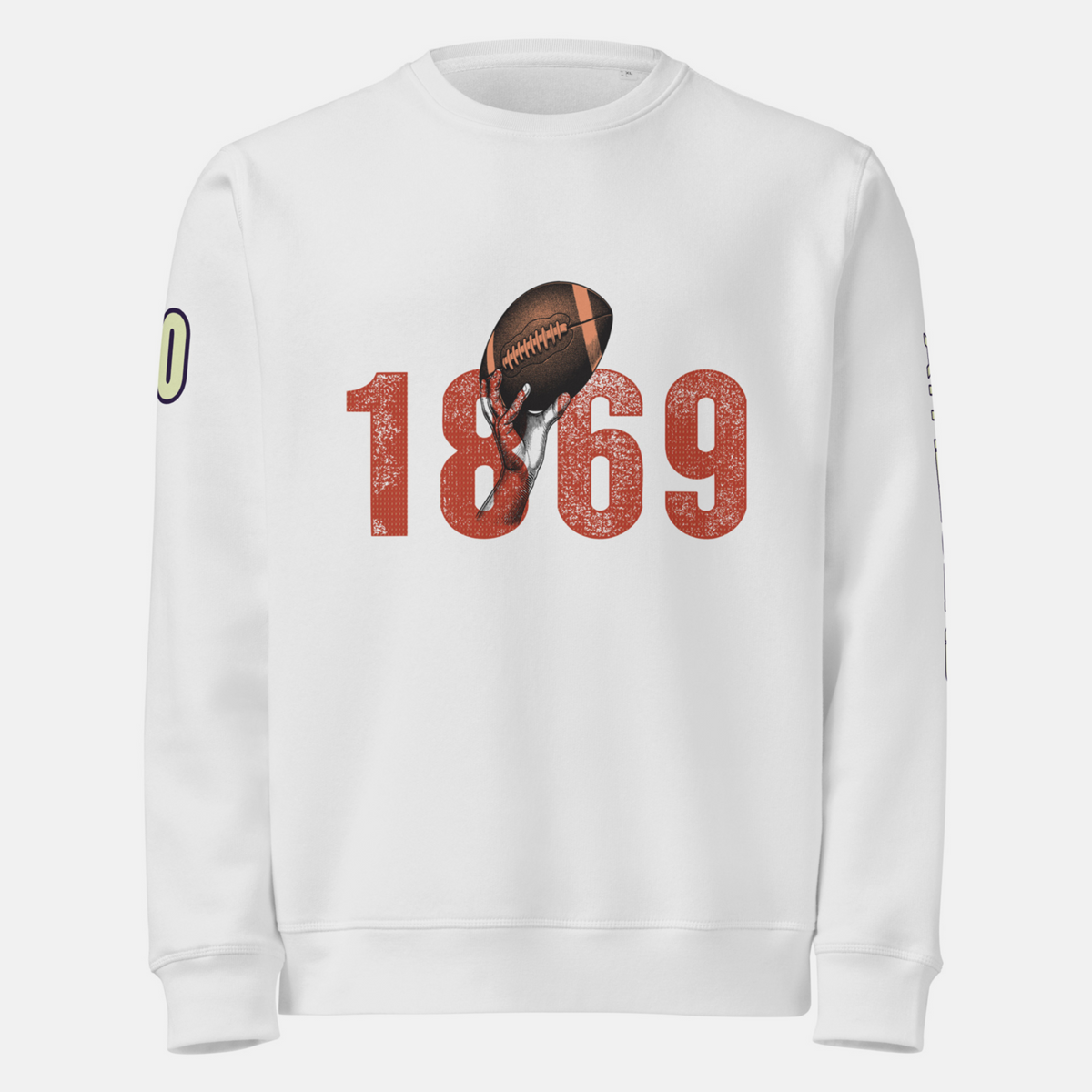 Athlegend Football Fever Unisex Retro organic mid-weight sweatshirt