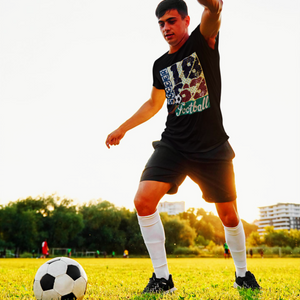 Athlegend Soccer Rave Retro Unisex Organic Cotton T-Shirt