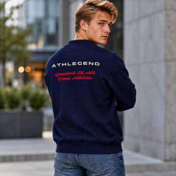 Athlegend 'The G.O.A.T' Retro Unisex quarter-zip sweatshirt