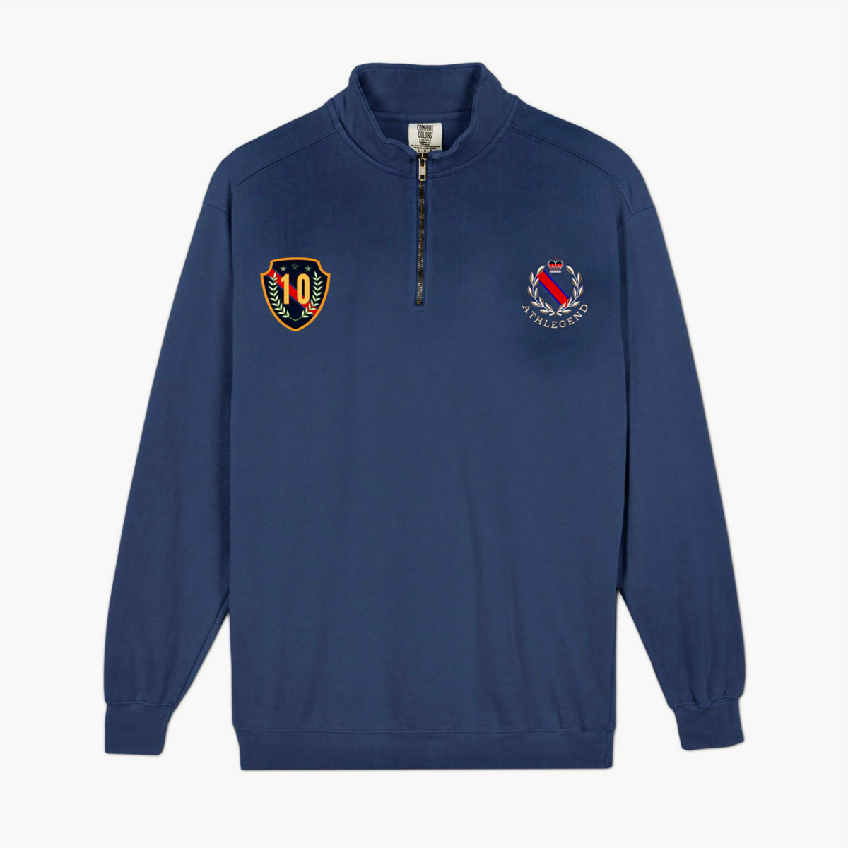 Athlegend 'The G.O.A.T' Retro Unisex quarter-zip sweatshirt