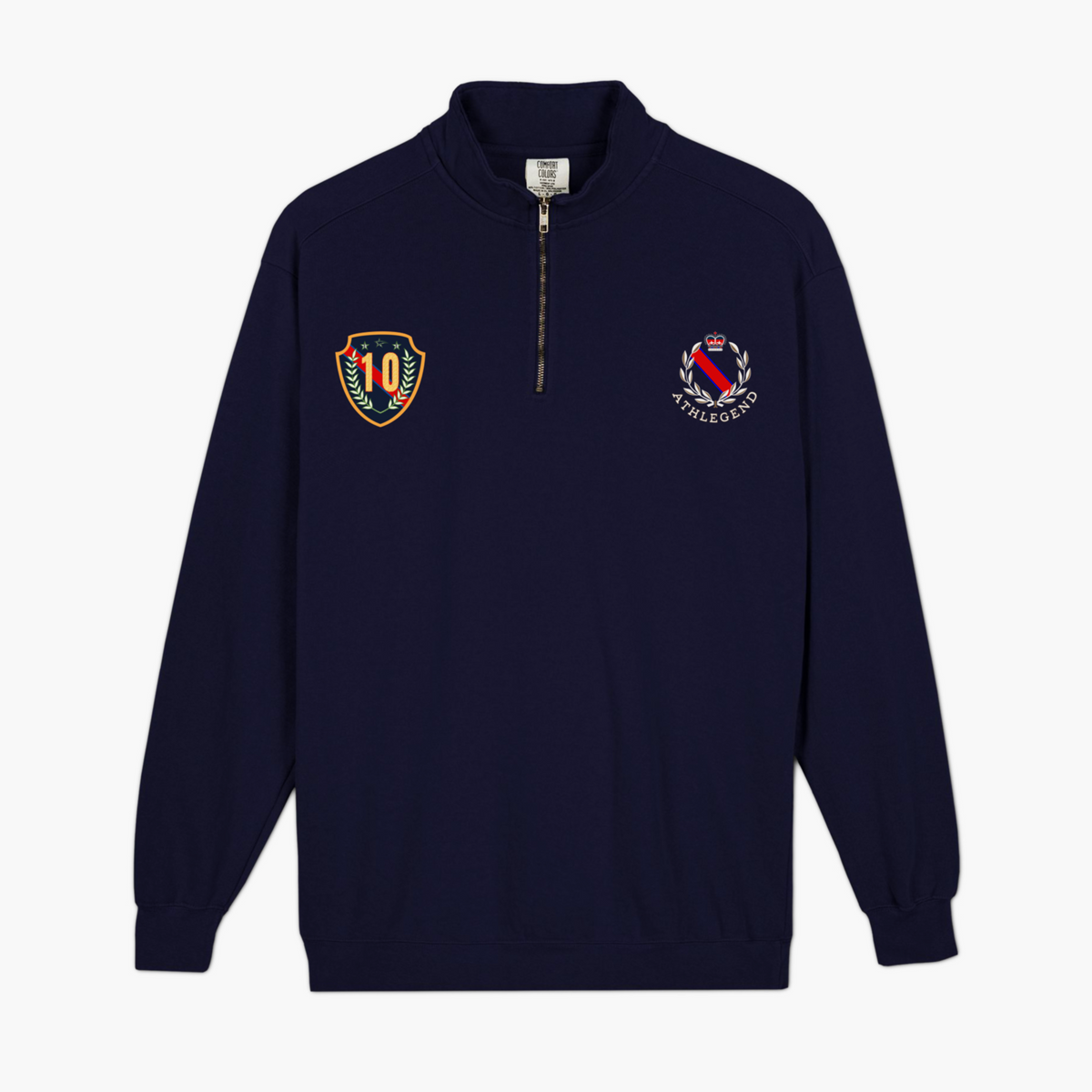 Athlegend 'The G.O.A.T' Retro Unisex quarter-zip sweatshirt