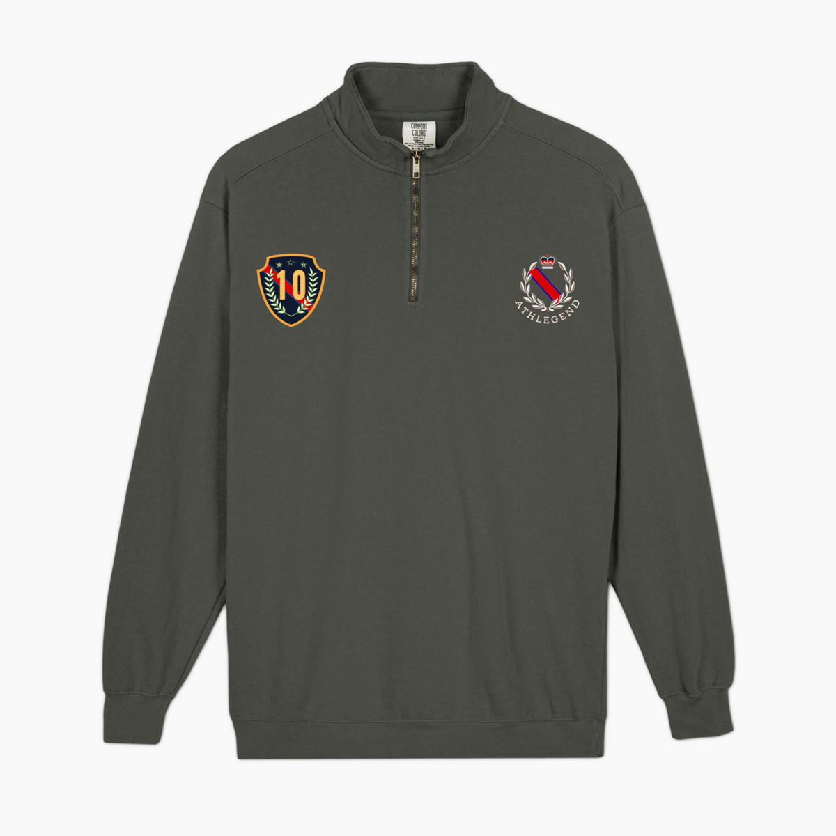 Athlegend 'The G.O.A.T' Retro Unisex quarter-zip sweatshirt