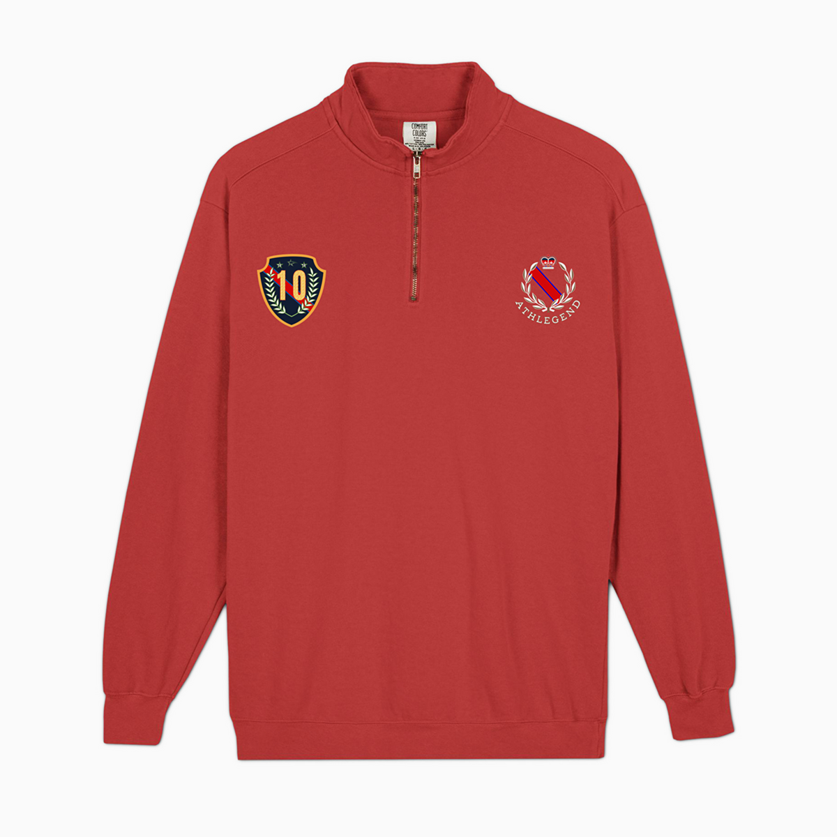 Athlegend 'The G.O.A.T' Retro Unisex quarter-zip sweatshirt
