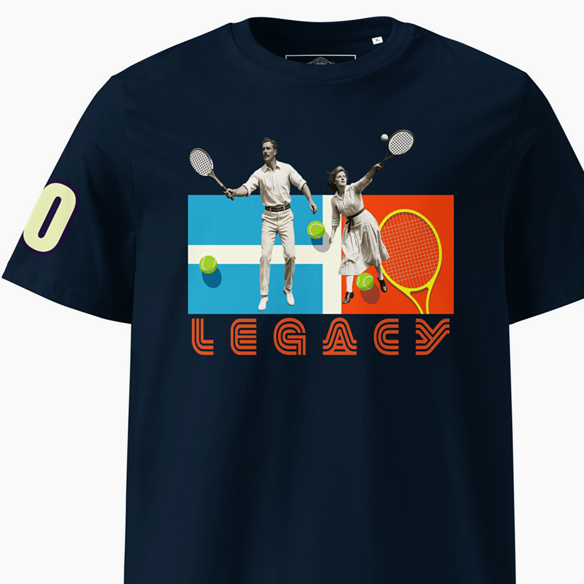 Athlegend New Balls Retro Legacy Unisex Organic Tee