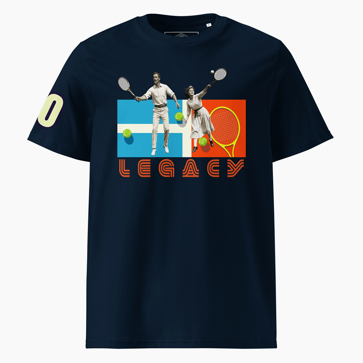 Athlegend New Balls Retro Legacy Unisex Organic Tee