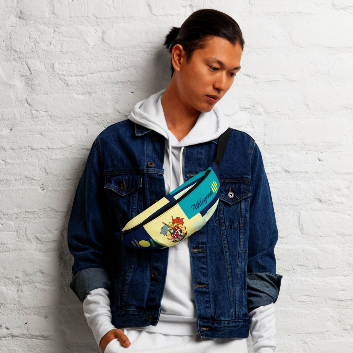 Athlegend 2 Flags Signature Crest Fanny Pack