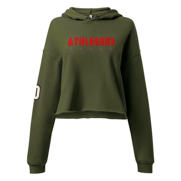 Athlegend 5 Star Retro Ladies Crop Hoodie - Hoodie,
