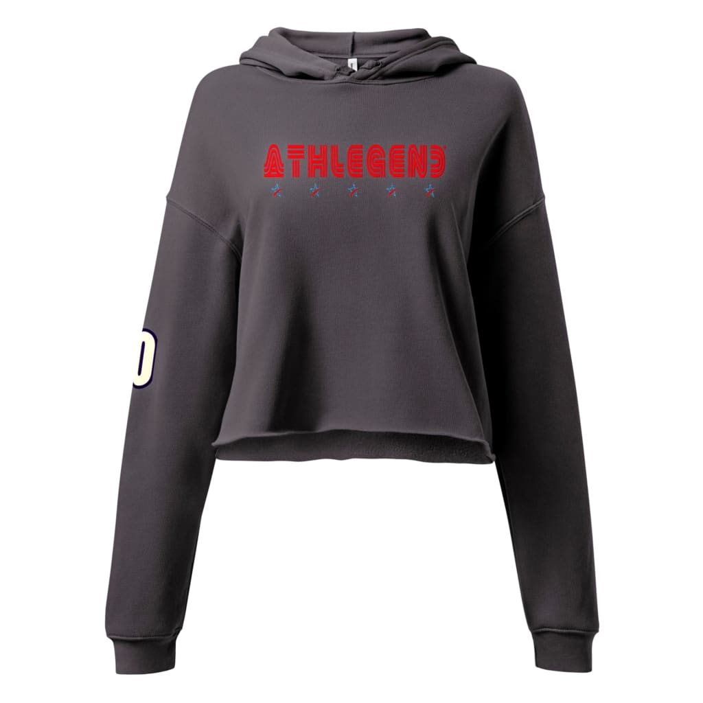 Athlegend 5 Star Retro Ladies Crop Hoodie - Hoodie,