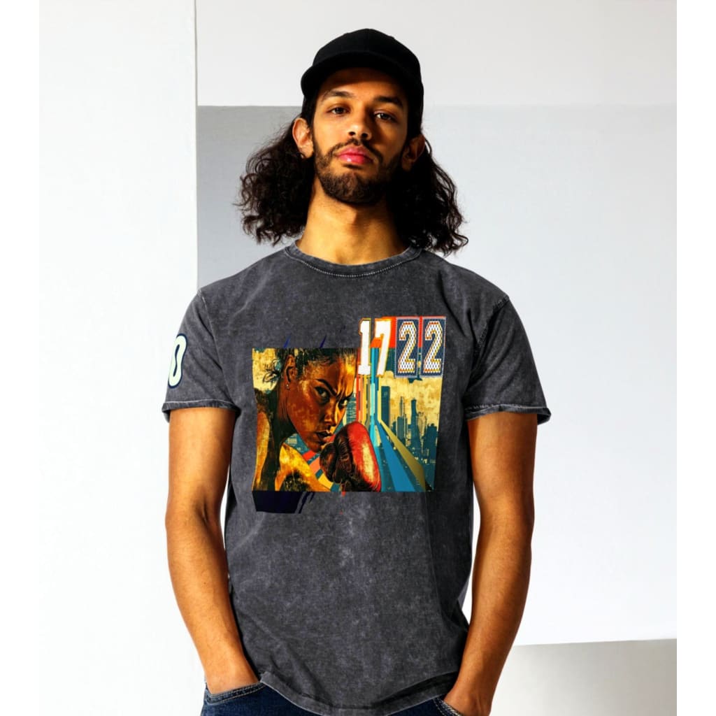 Athlegend ’Eye of the Tiger’ Vintage Denim T-Shirt