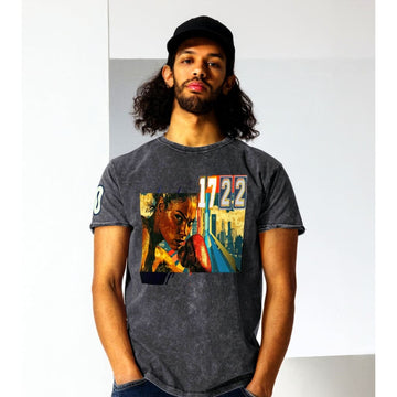 Athlegend ’Eye of the Tiger’ Vintage Denim T-Shirt