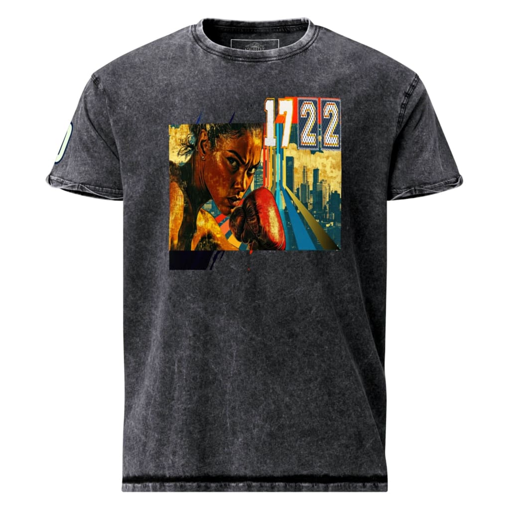 Athlegend ’Eye of the Tiger’ Vintage Denim T-Shirt