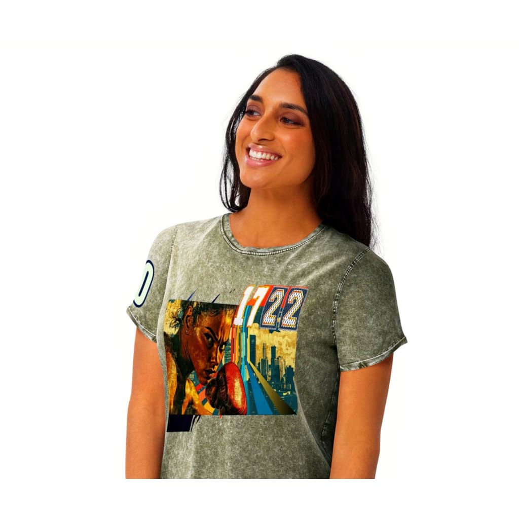 Athlegend ’Eye of the Tiger’ Vintage Denim T-Shirt
