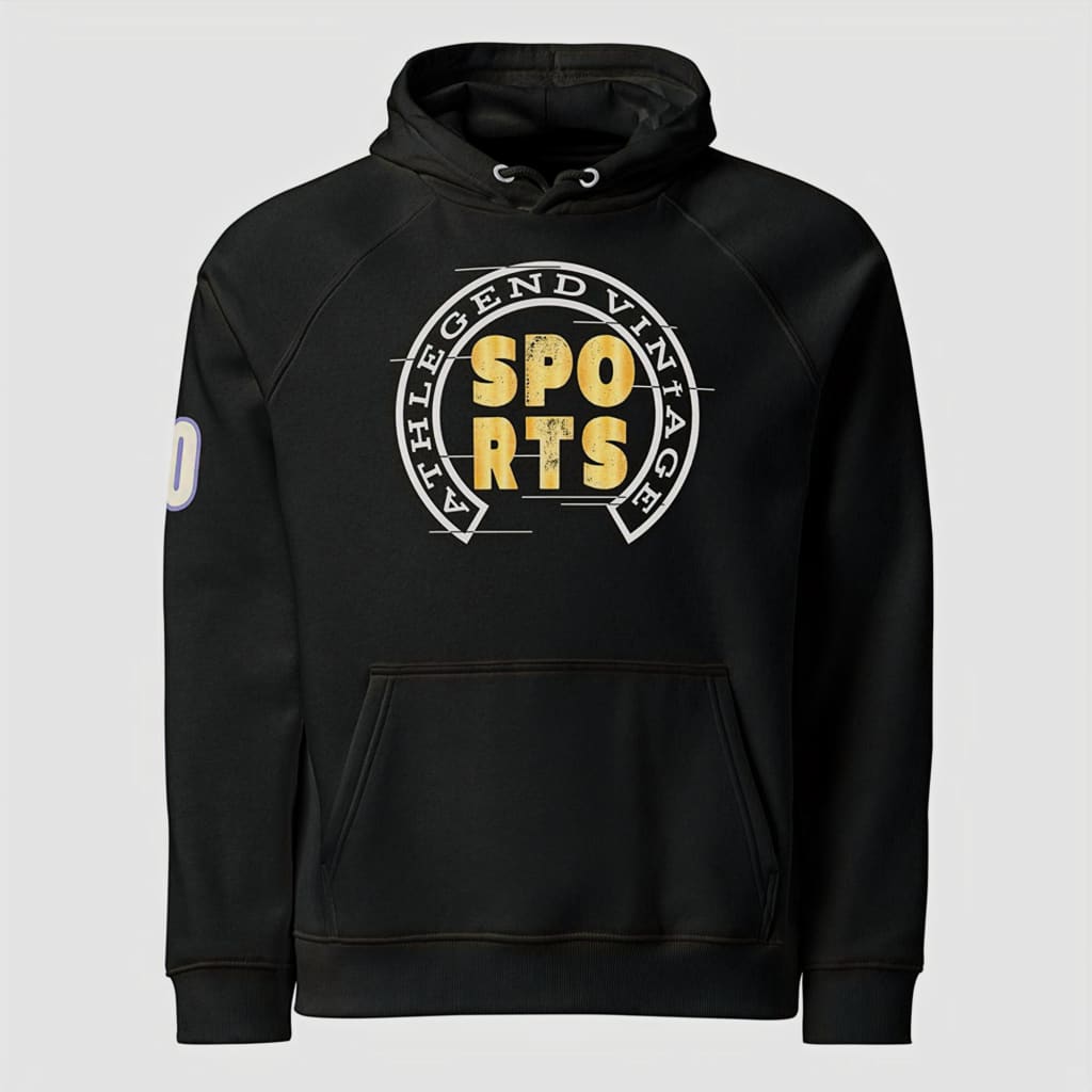 Athlegend Old Time Classic Vintage Unisex Eco Hoodie