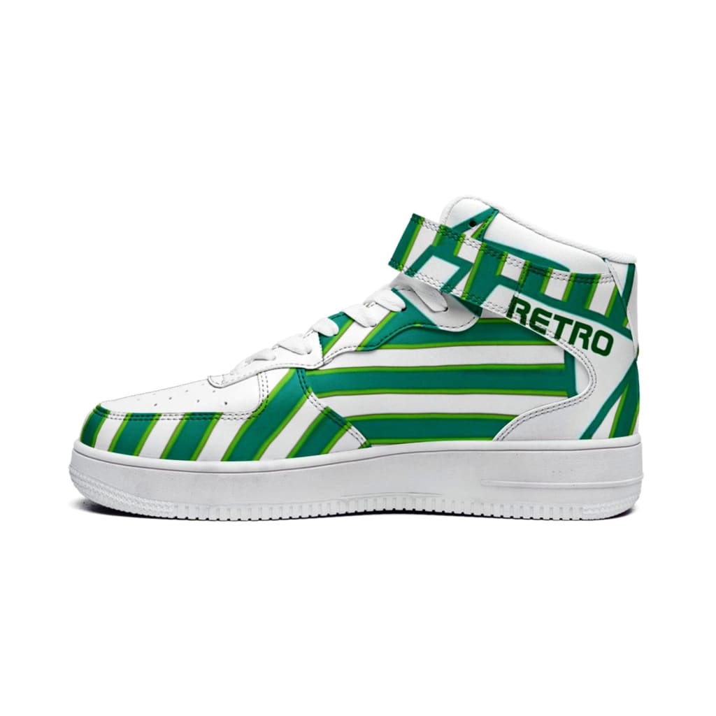 Athlegend Retro 10 high Top Basketball Sneakers (Green)