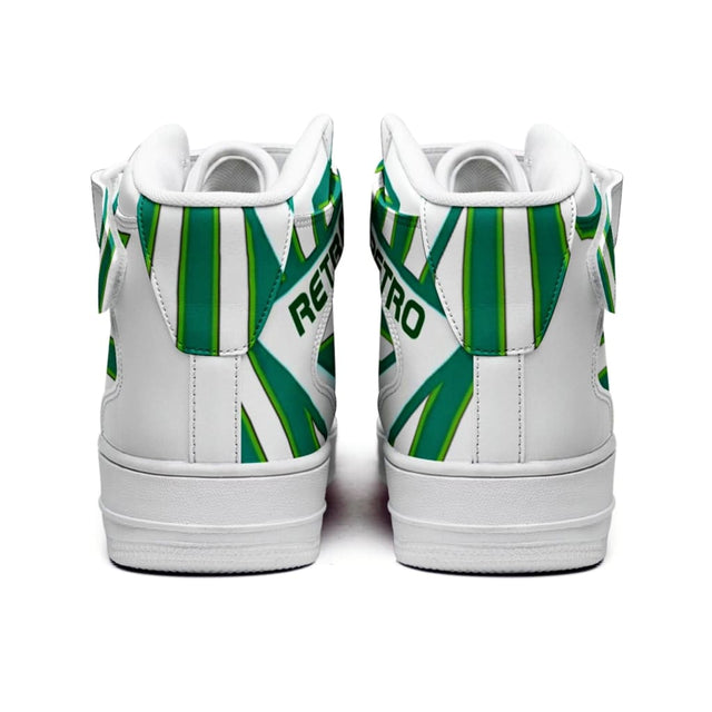 Athlegend Retro 10 high Top Basketball Sneakers (Green)