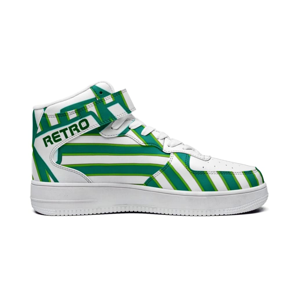 Athlegend Retro 10 high Top Basketball Sneakers (Green)