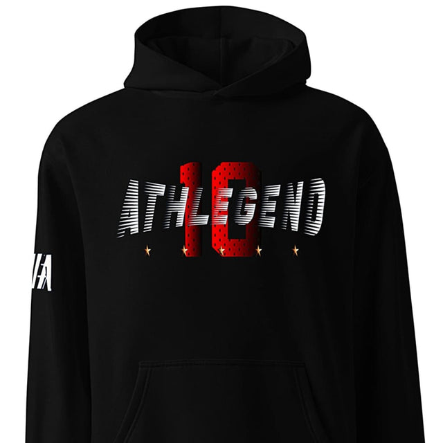 Athlegend Retro 10 Unisex oversized hoodie (10-Red)