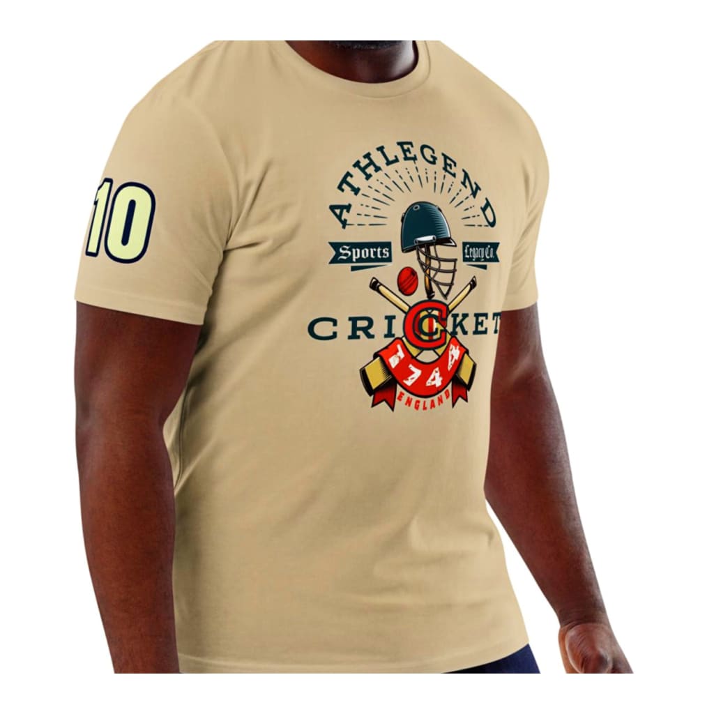 Athlegend Retro Cricket Club Unisex Organic Cotton T-Shirt
