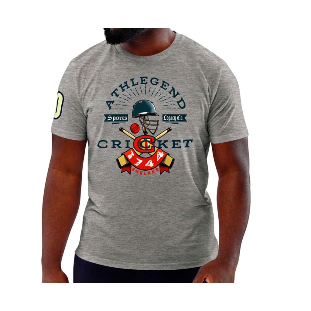Athlegend Retro Cricket Club Unisex Organic Cotton T-Shirt