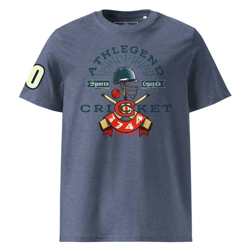 Athlegend Retro Cricket Club Unisex Organic Cotton T-Shirt