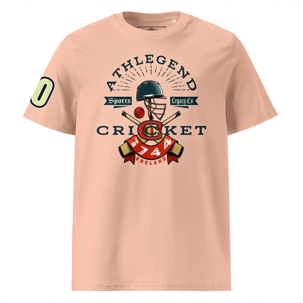 Athlegend Retro Cricket Club Unisex Organic Cotton T-Shirt