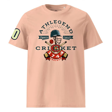 Athlegend Retro Cricket Club Unisex Organic Cotton T-Shirt