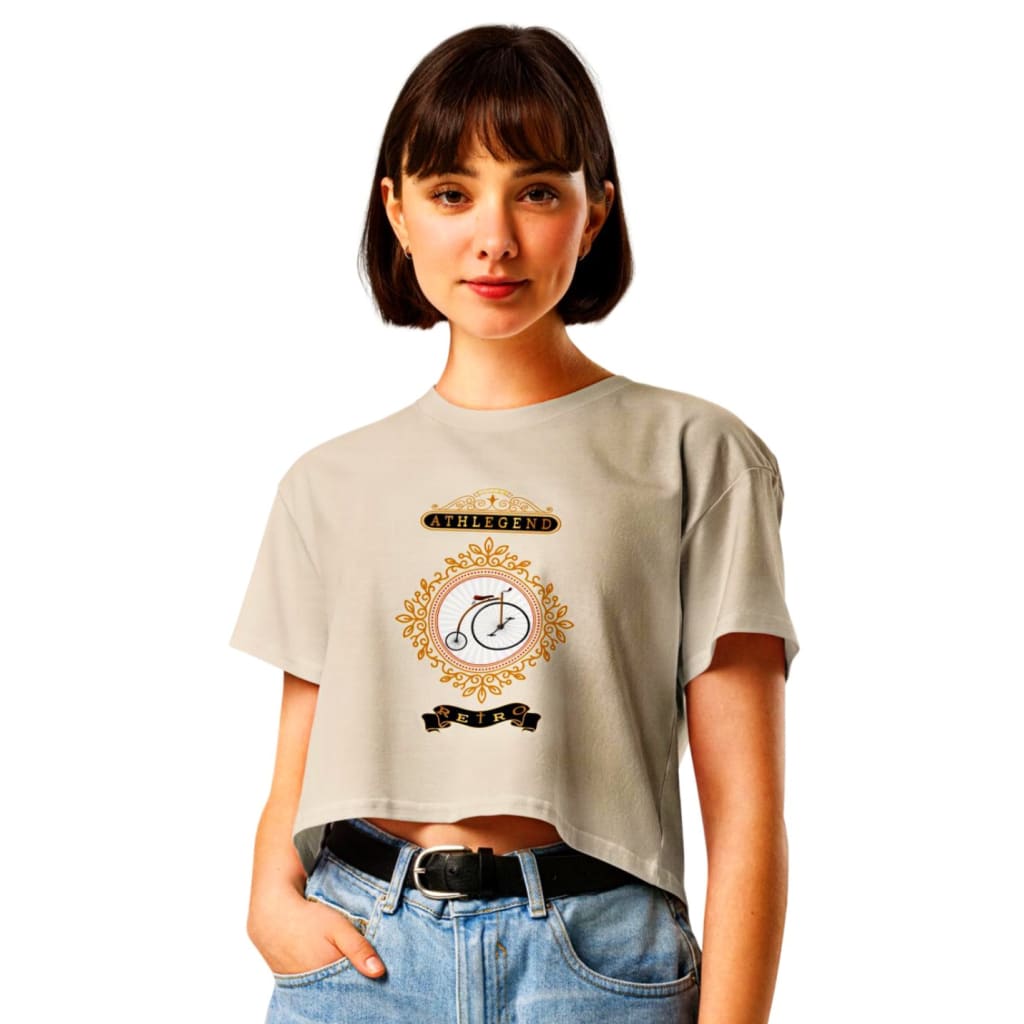 Athlegend Retro Cycling Women’s crop tee - T-SHIRT