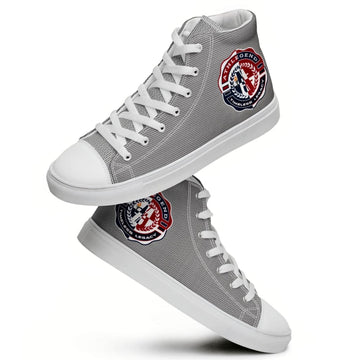 Athlegend Retro Flame Men’s high top canvas shoes (Grey)