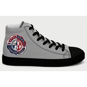 Athlegend Retro Flame Men’s high top canvas shoes (Grey)