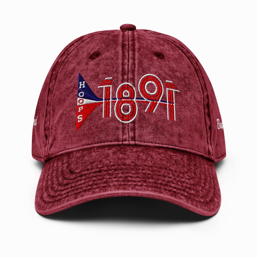 Athlegend Retro Hoops Vintage Cotton Twill Cap - EMBROIDERY