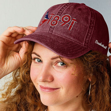Athlegend Retro Hoops Vintage Cotton Twill Cap - EMBROIDERY