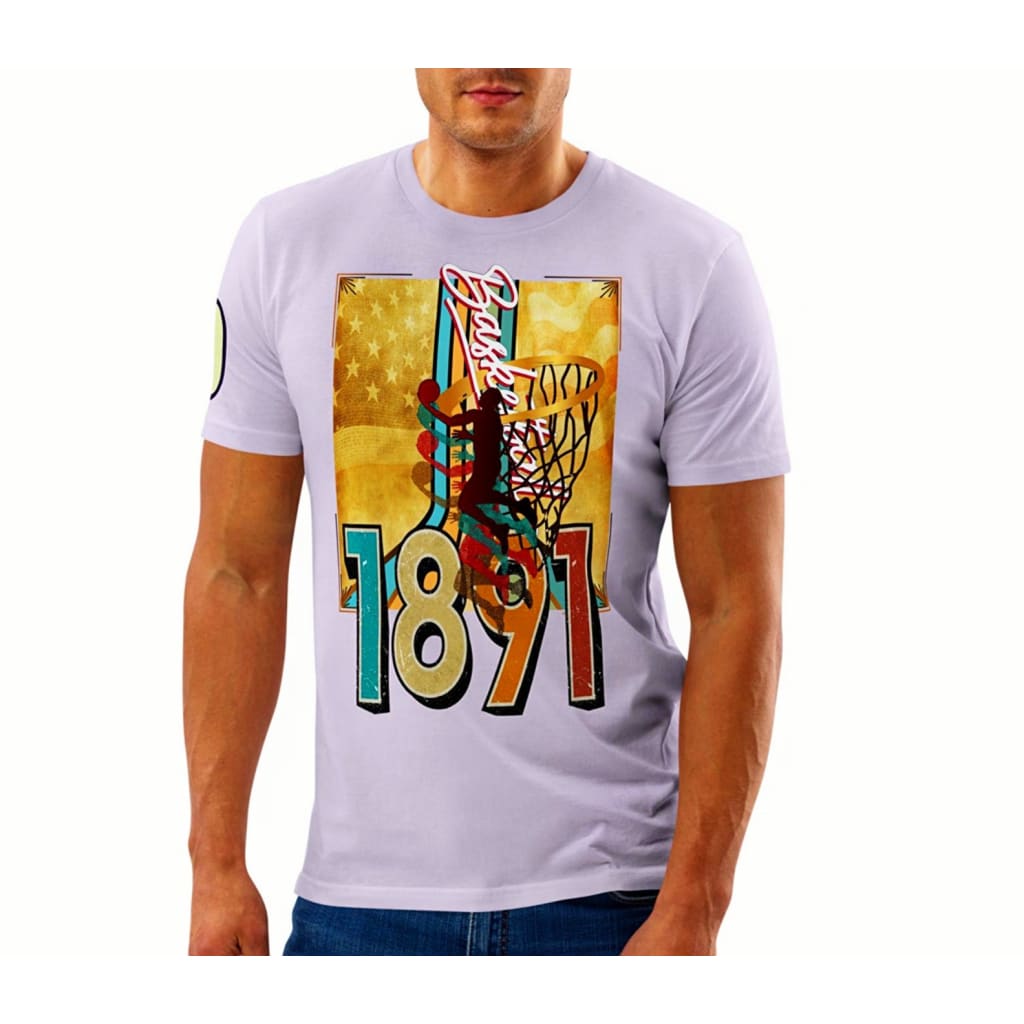 Athlegend Retro in the Basket Unisex Organic Cotton T-Shirt