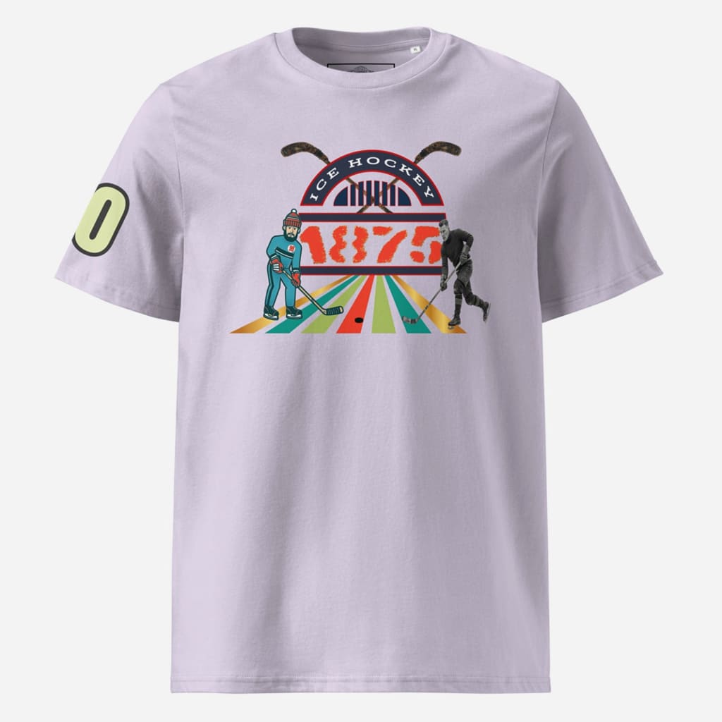 Athlegend Retro Puck Unisex Organic Cotton T-Shirt - T-SHIRT