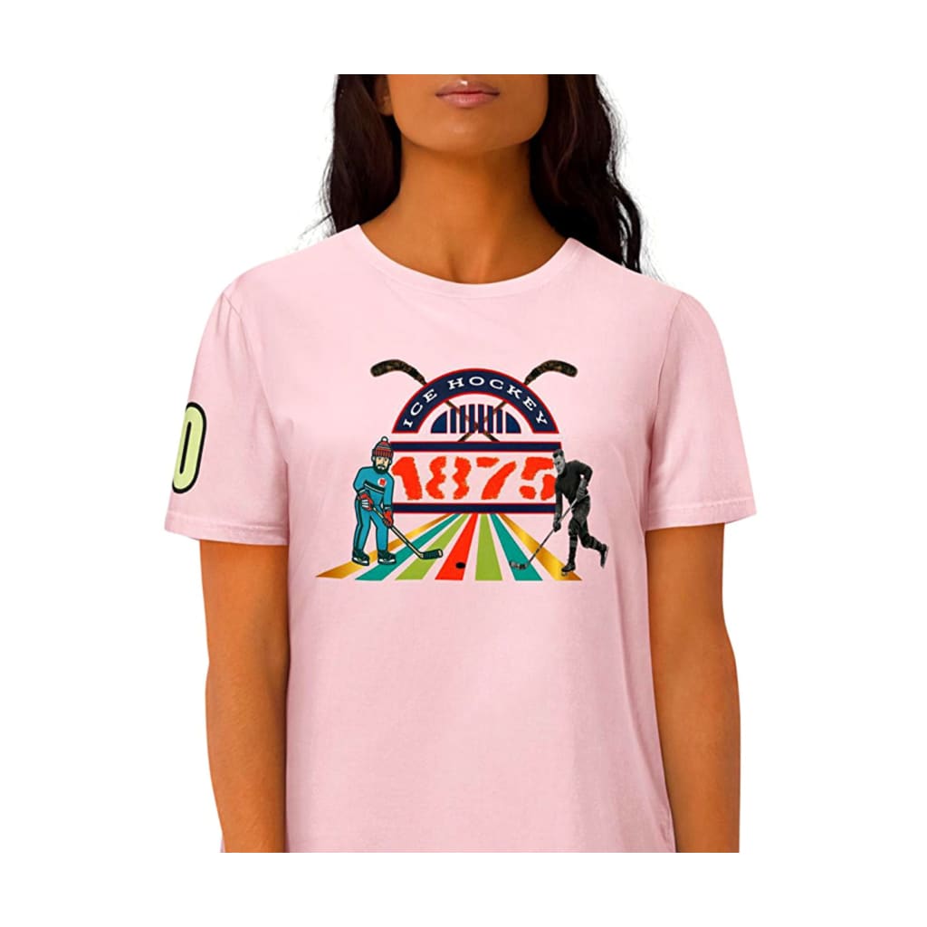 Athlegend Retro Puck Unisex Organic Cotton T-Shirt - T-SHIRT