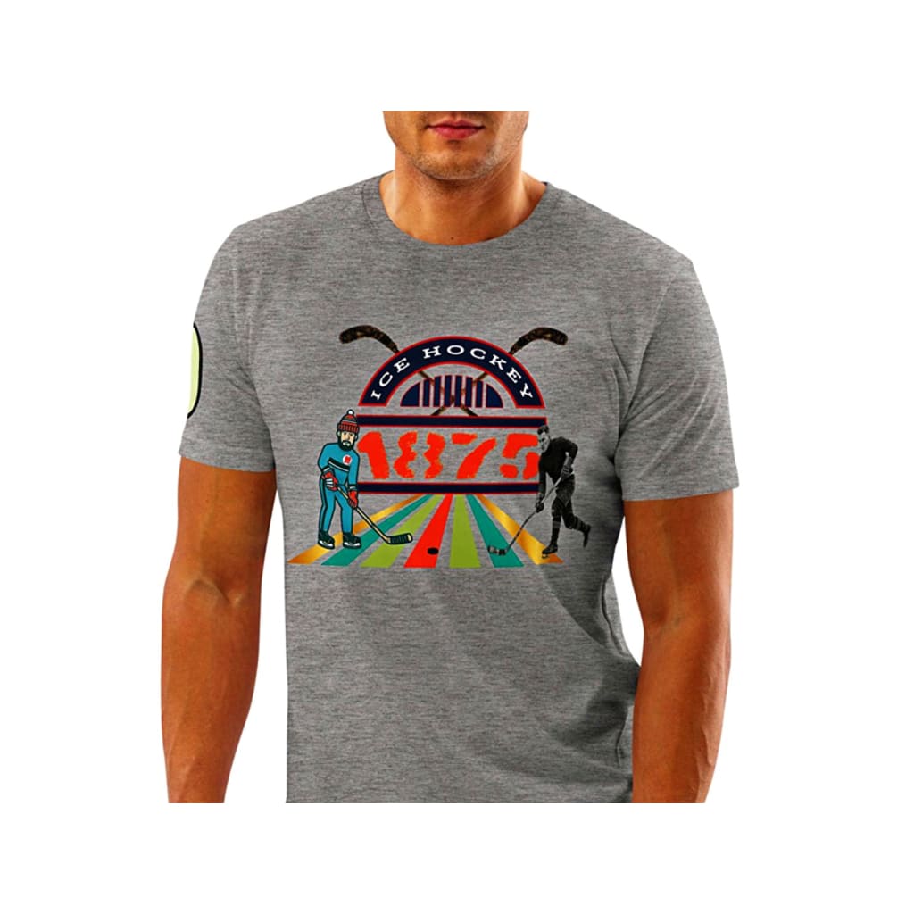 Athlegend Retro Puck Unisex Organic Cotton T-Shirt - T-SHIRT