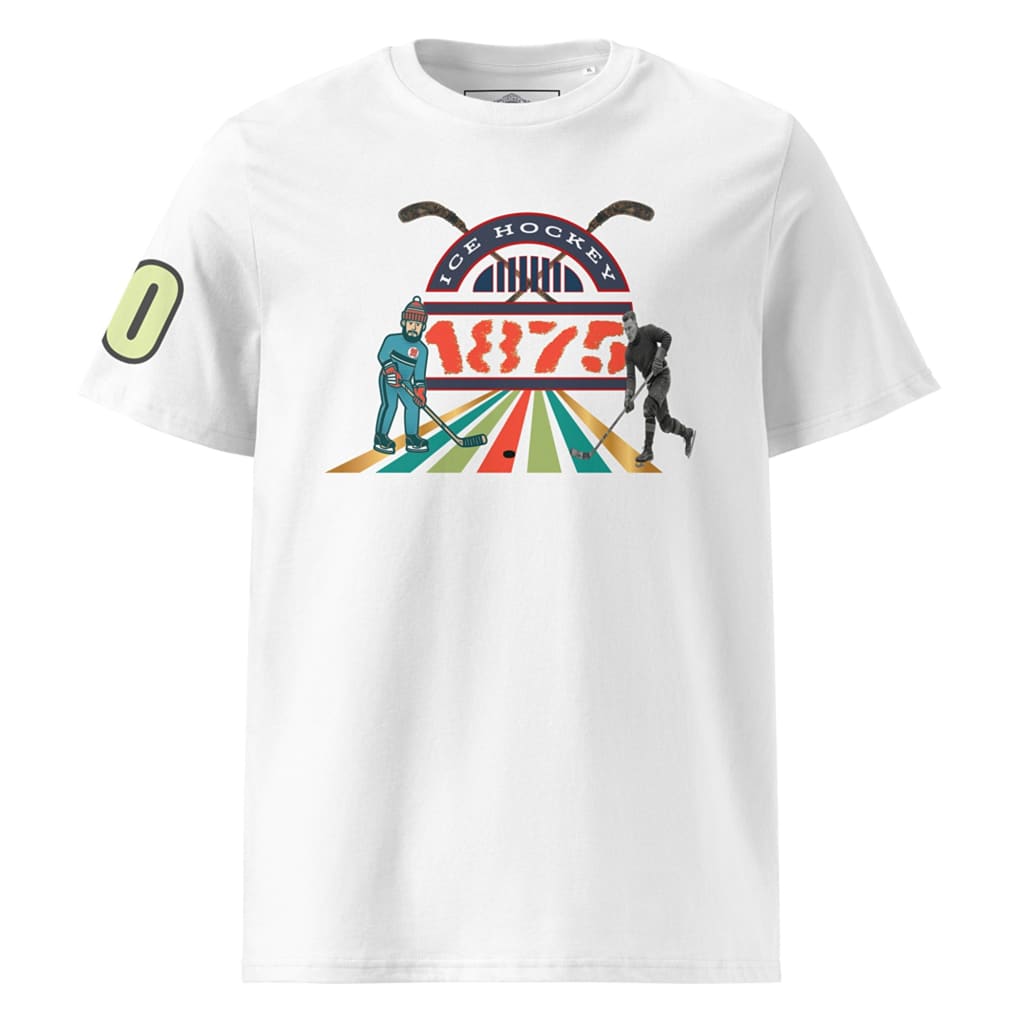 Athlegend Retro Puck Unisex Organic Cotton T-Shirt - T-SHIRT