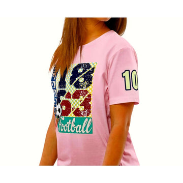 Athlegend Soccer Rave Retro Unisex Organic Cotton T-Shirt