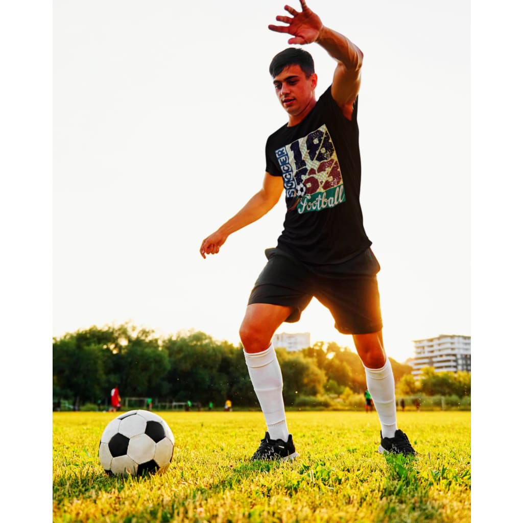Athlegend Soccer Rave Retro Unisex Organic Cotton T-Shirt