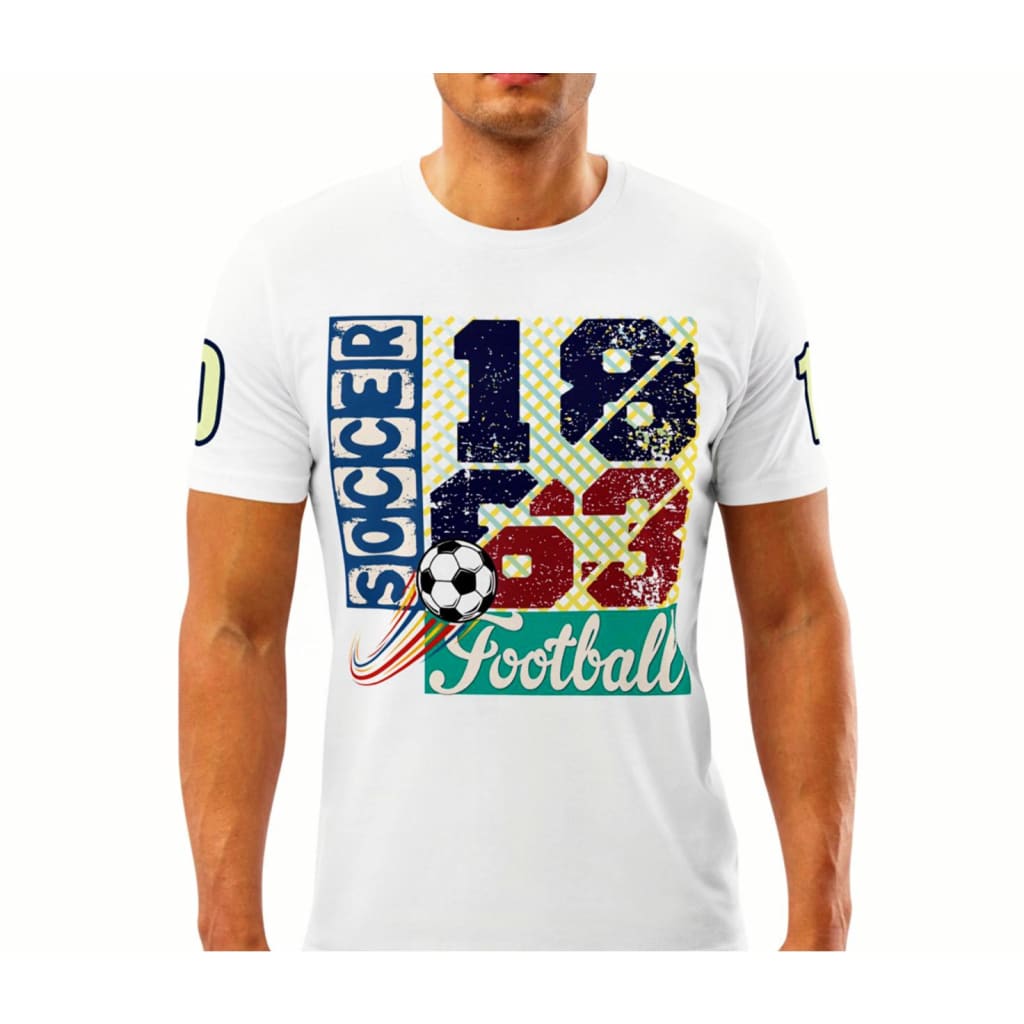 Athlegend Soccer Rave Retro Unisex Organic Cotton T-Shirt