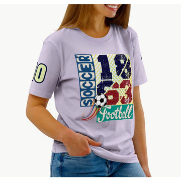 Athlegend Soccer Rave Retro Unisex Organic Cotton T-Shirt